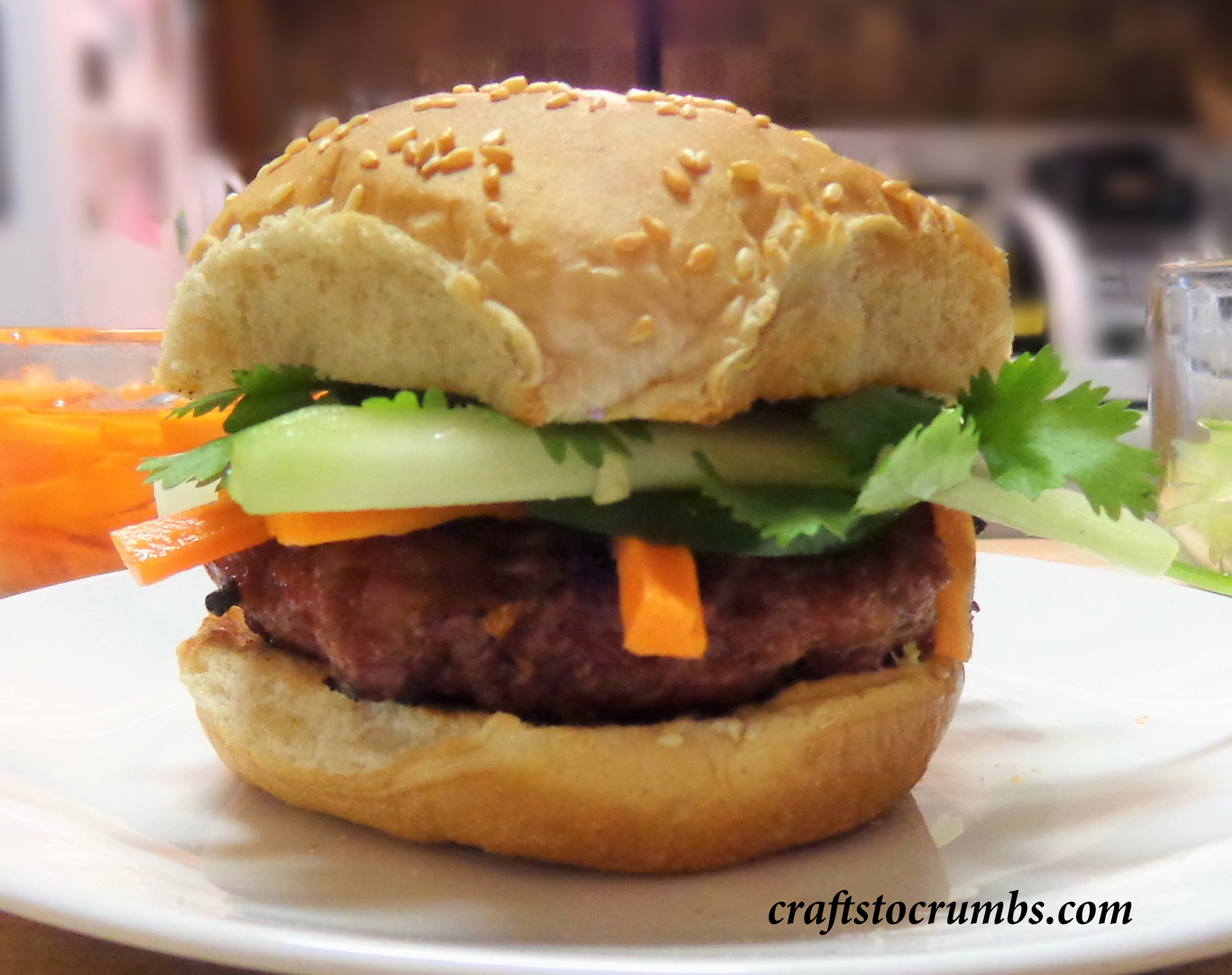 Crafts to Crumbs Banh Mi Burger