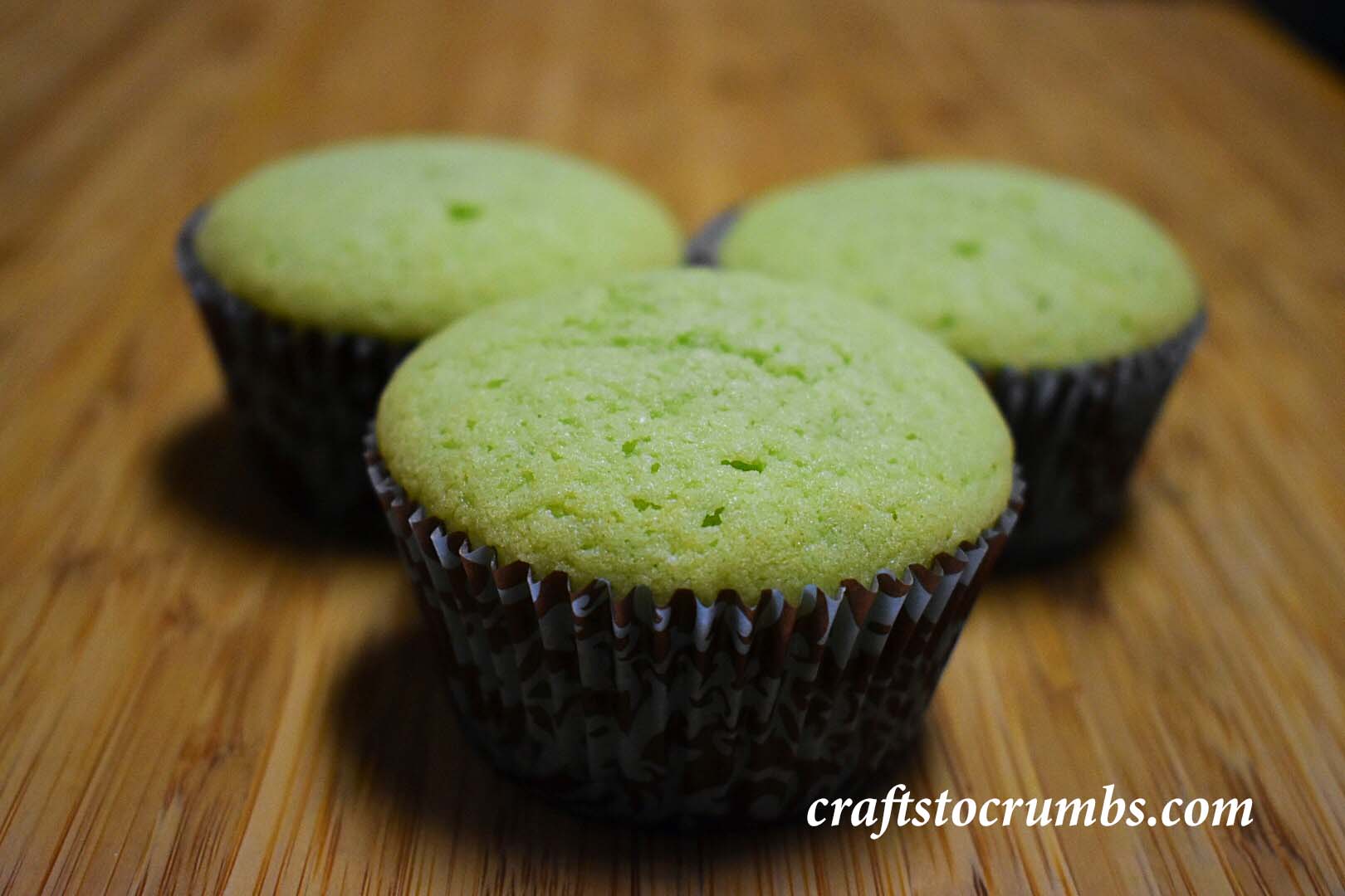 Crafts to Crumbs pandan cupcakes 