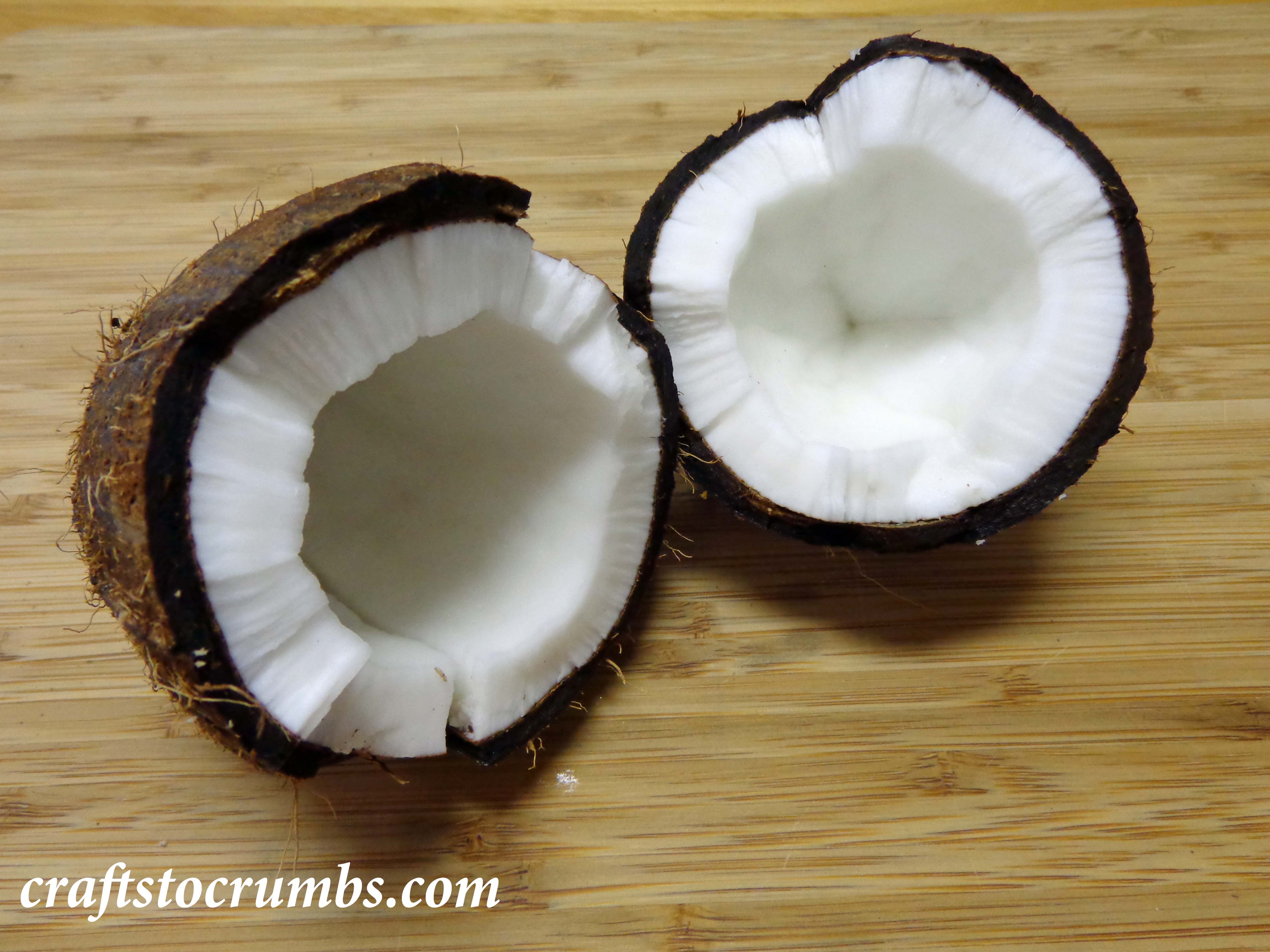 Crafts to Crumbs cracked coconut