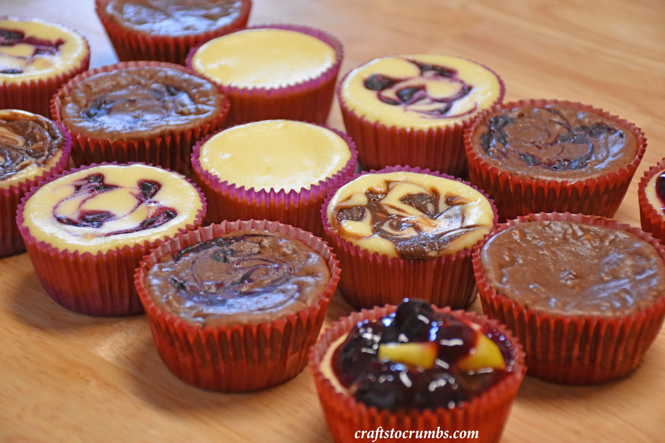 Crafts to Crumbs Mini Cheesecakes