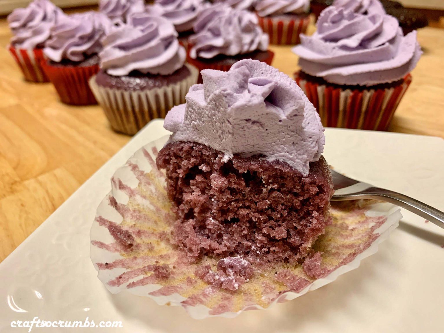 Ube Cupcakes – Crafts To Crumbs