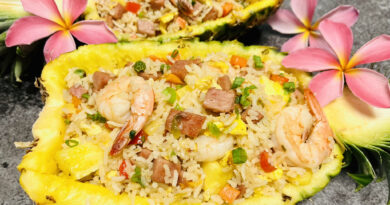 Crafts to Crumbs Pineapple Fried Rice