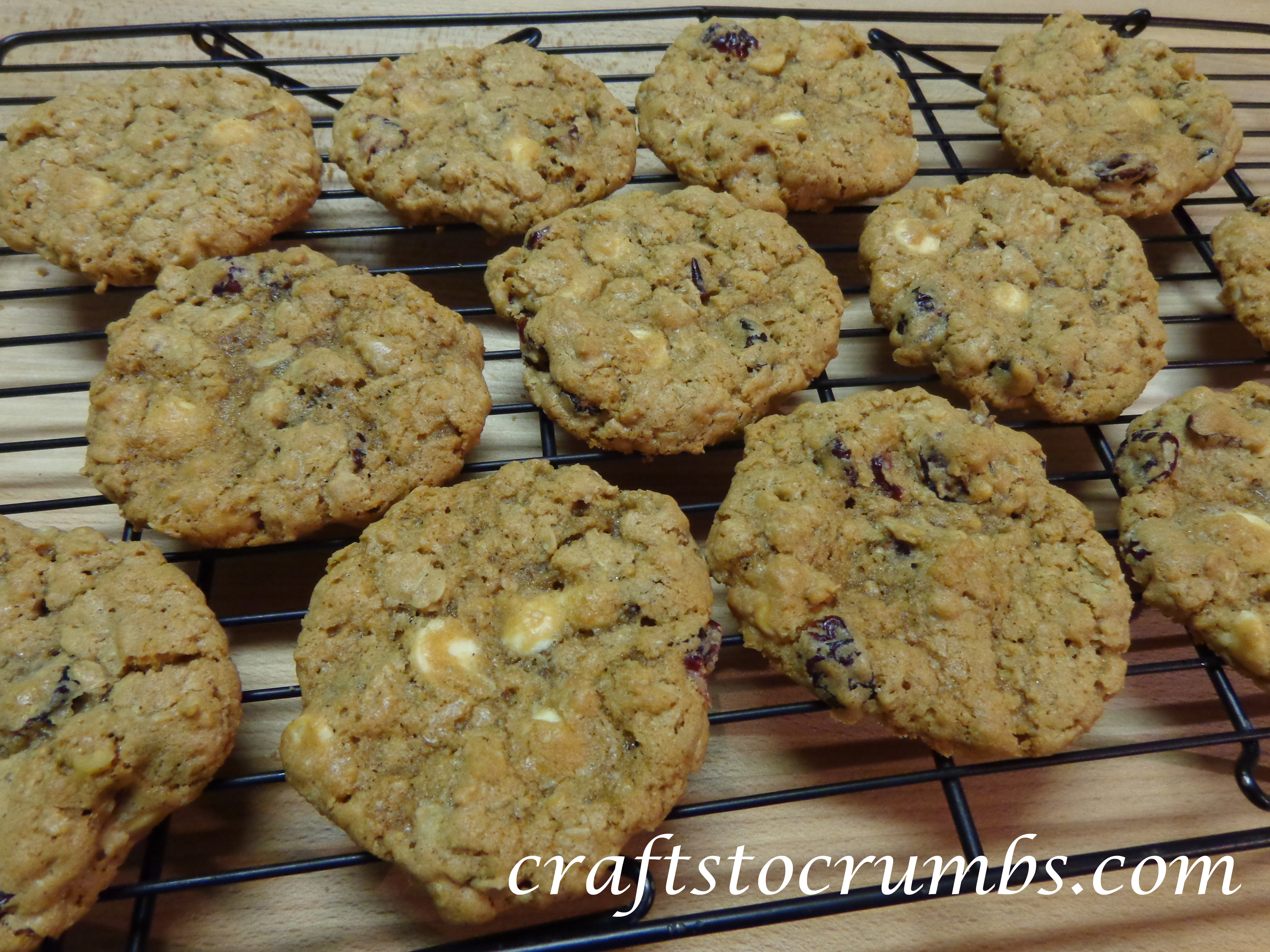 Crafts to Crumbs Oatmeal White Chip Cookies
