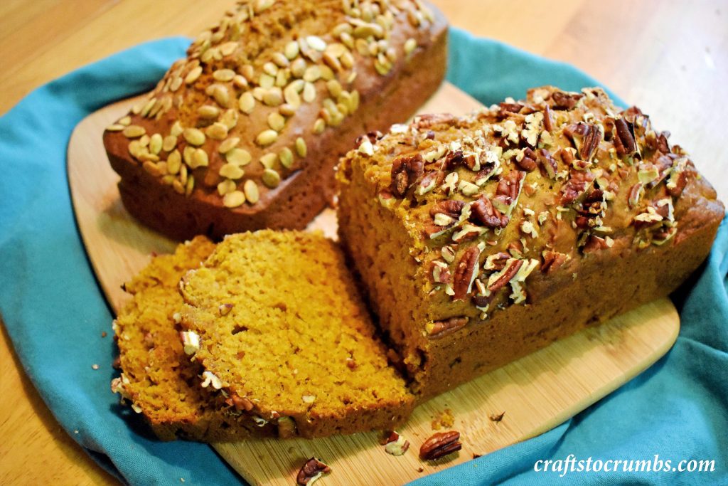 Crafts to Crumbs Pumpkin Bread