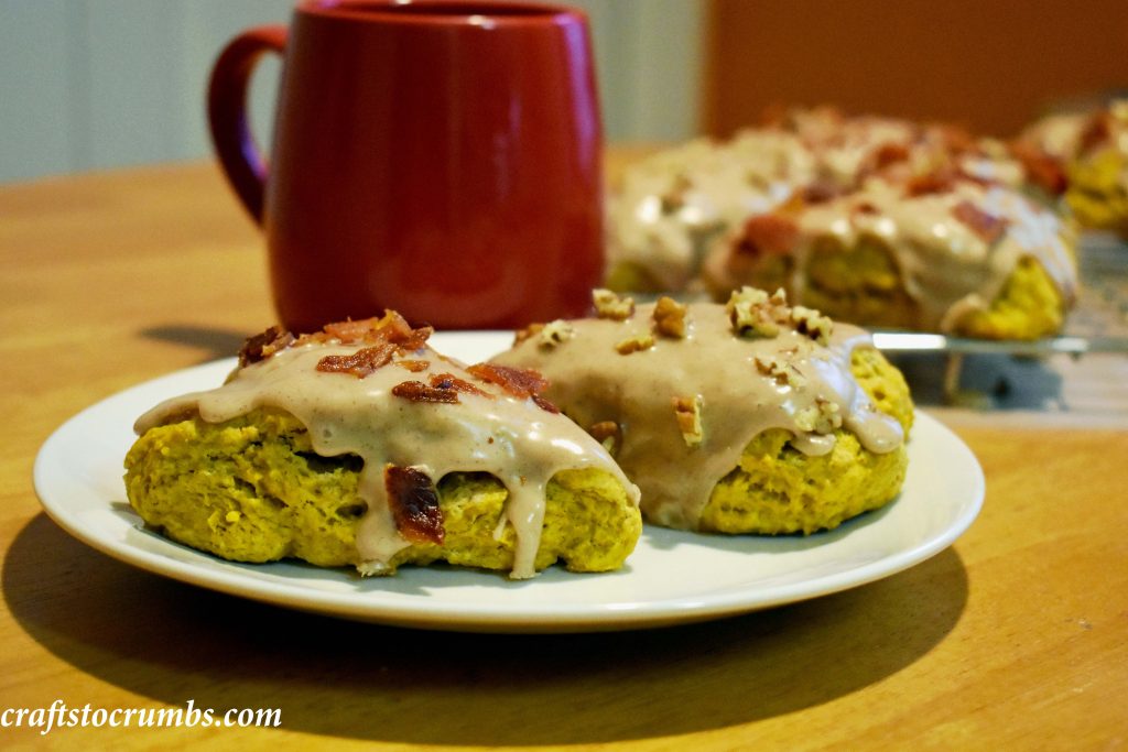 Crafts to Crumbs Pumpkin Scones