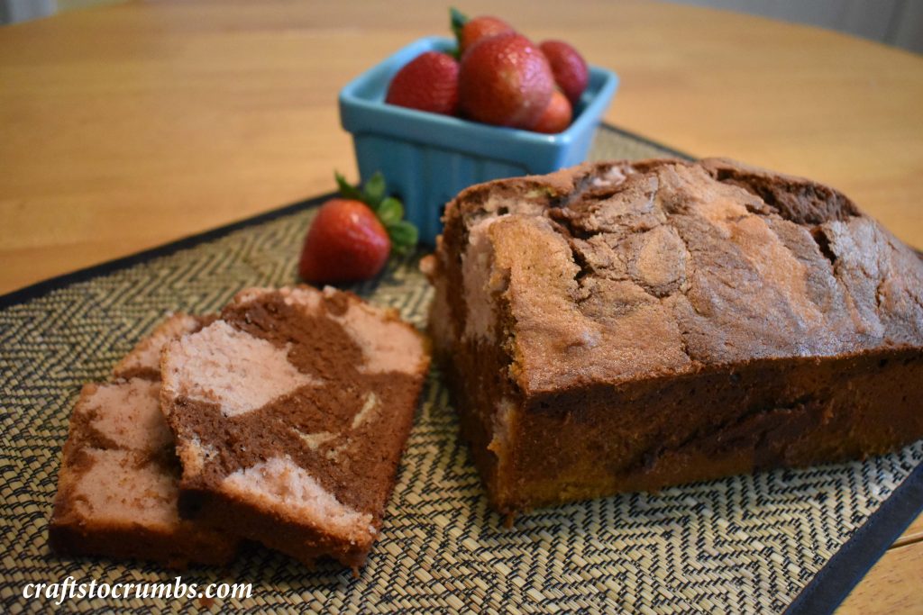 Chocolate Strawberry Pound Cake Crafts to Crumbs