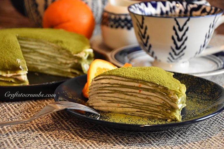 Matcha Crepe Cake Crafts To Crumbs