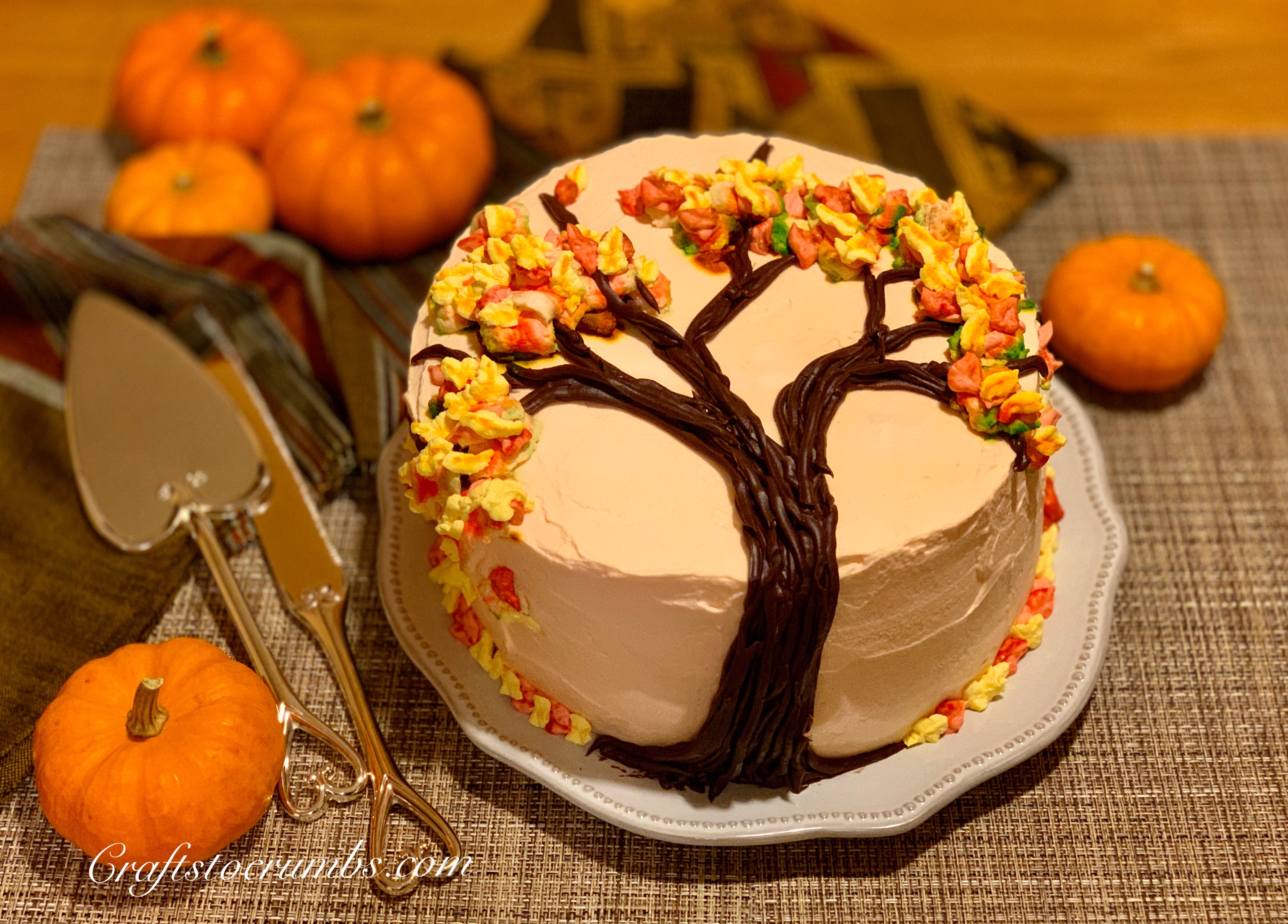 Crafts to Crumbs - Pumpkin Chiffon Cake