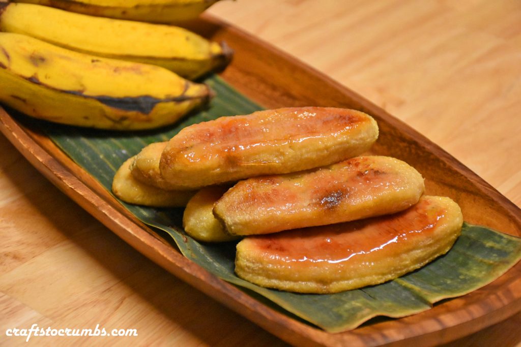 Honey Roasted Bananas Crafts to Crumbs