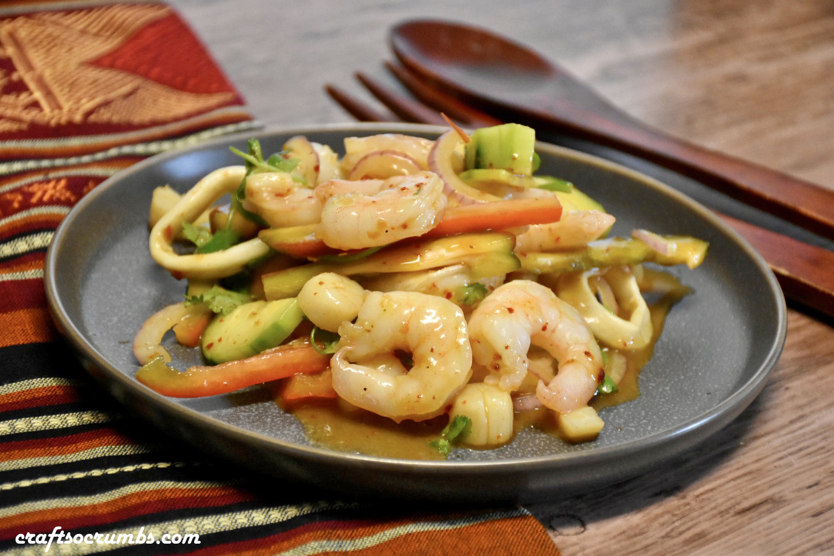 Yum Talay (Seafood Salad) – Crafts to Crumbs