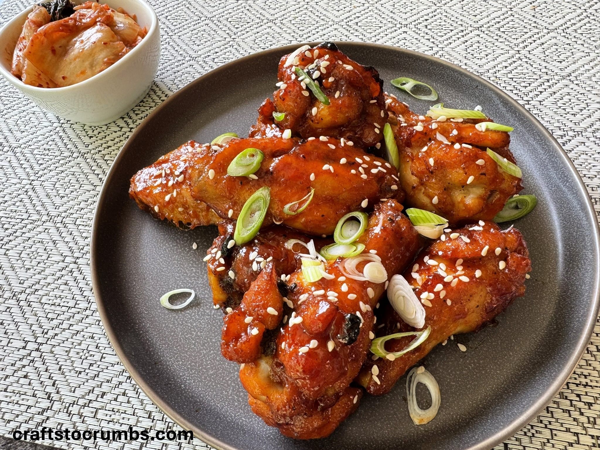Korean Chicken Wings (Baked) – Crafts to Crumbs